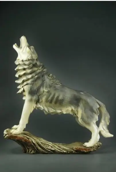 

Lion Watch dog pet Wolf handicraft household decoration imitation wood Tiger lays resin handicraft have money tatue sculpture