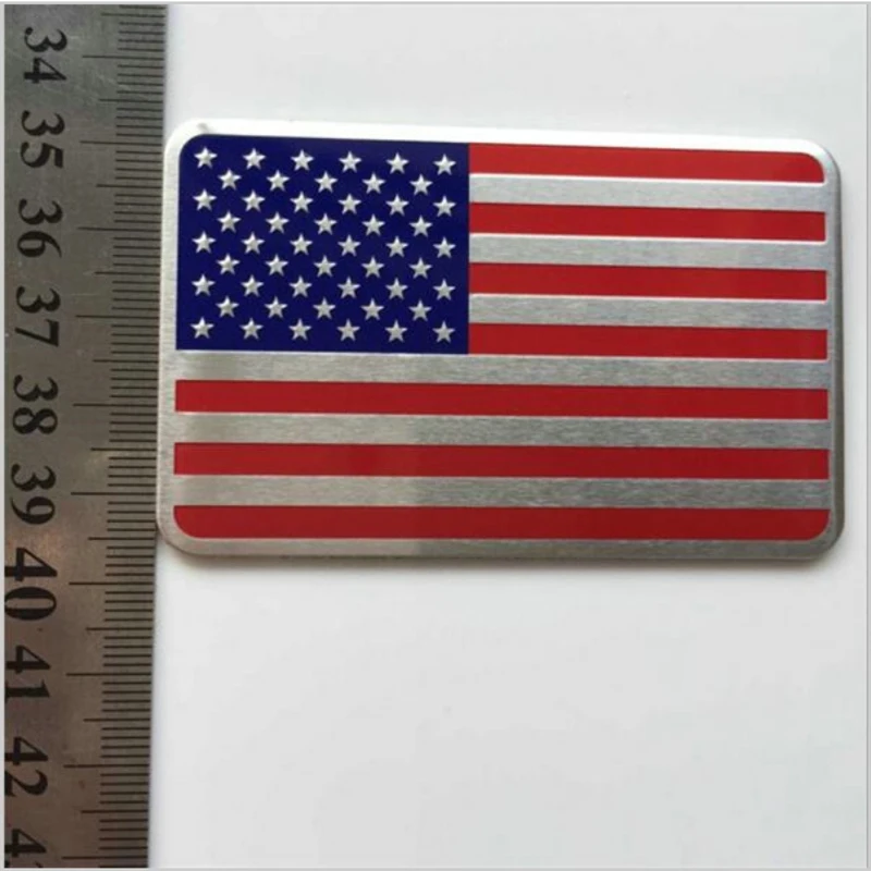 2018 New 3D Metal USA United States American Flag Map Pattern Decal Emblem Car truck auto US flag emblem sticker | Автомобили и