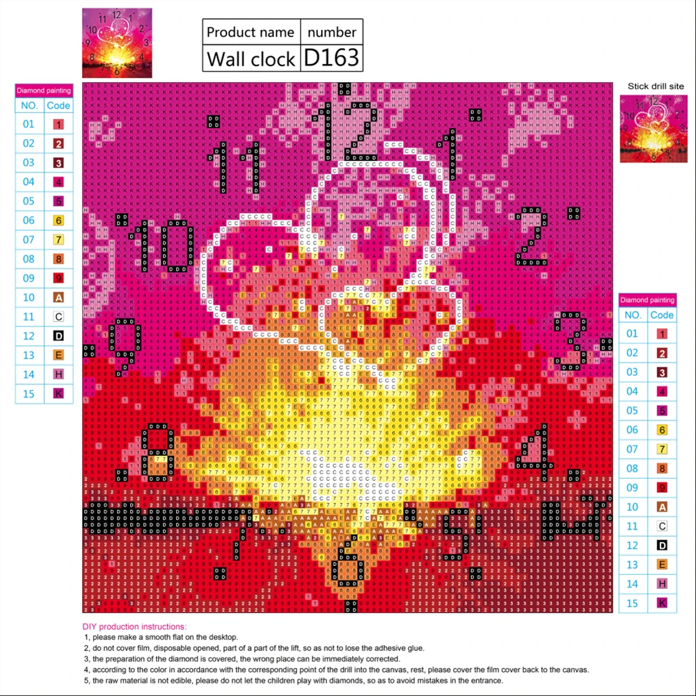 DIY 5D Diamond Painting Special Daimond Accessories Embroidery Clocks Full Rhinestone Mosaic Wall Home Decor | Дом и сад