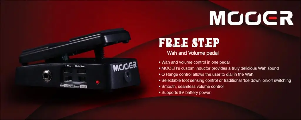 MOOER FREE шаг Wah& громкость гитары педаль эффектов Датчик давления переключатель истинный обход полный металлический корпус