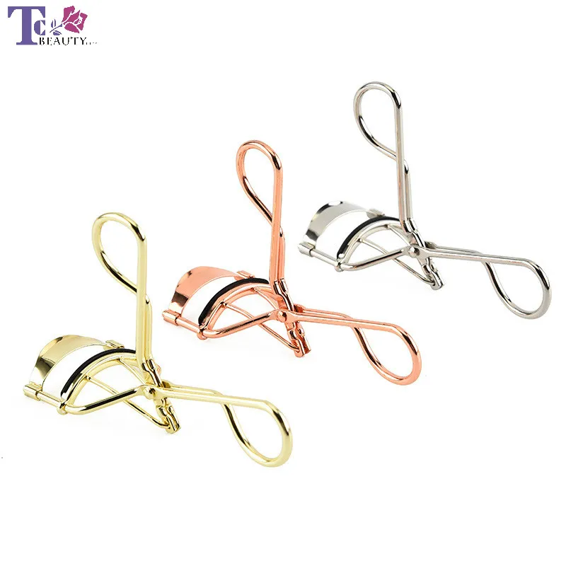 Eyelash Curlers Makeup Tool Metal Eye Lashes Curling Clip Cosmetic Beauty Plating Rose Gold Women Nature Curl Lash Curler | Красота и