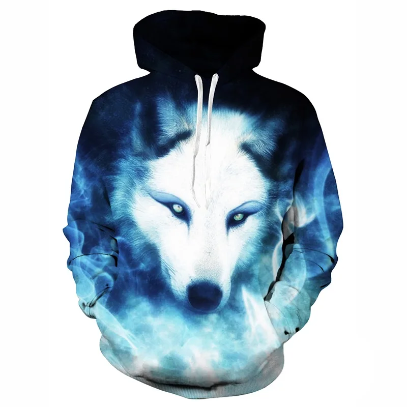 

Wolf Hoodies 3D Men Women Sweatshirts Fashion Pullover Autumn Winter Tracksuits Harajuku Outwear Casual Animal Male Jacket