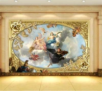 wellyu papel de parede custom wallpaper 3d photo murals royal classic european court oil painting 3d tv background wall paper