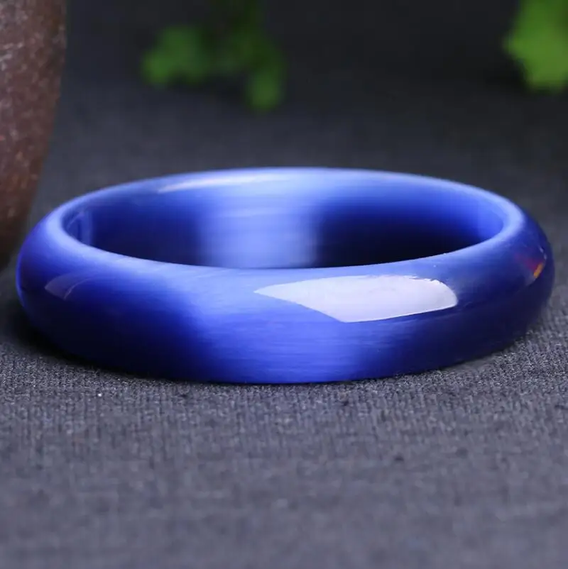 Браслет из натурального камня &quotкошачий глаз&quot блестящий браслет опала подарок