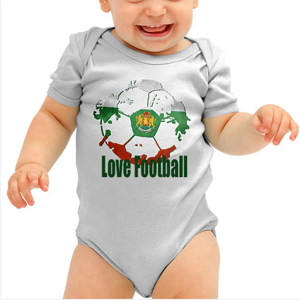 Комбинезон с короткими рукавами для маленьких мальчиков хлопковые футбольные