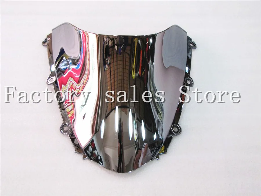 Лобовое стекло для Honda CBR 1000 RR 2004 2005 2006 2007 серебряное с двойным пузырьком CBR1000 CBR1000RR