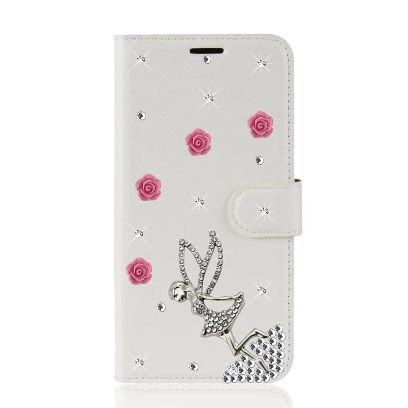 Кожаный чехол для Alcatel 1X 5059D держатель телефона сумка alcatel 1x1 X 5059x стэндер Алмазный