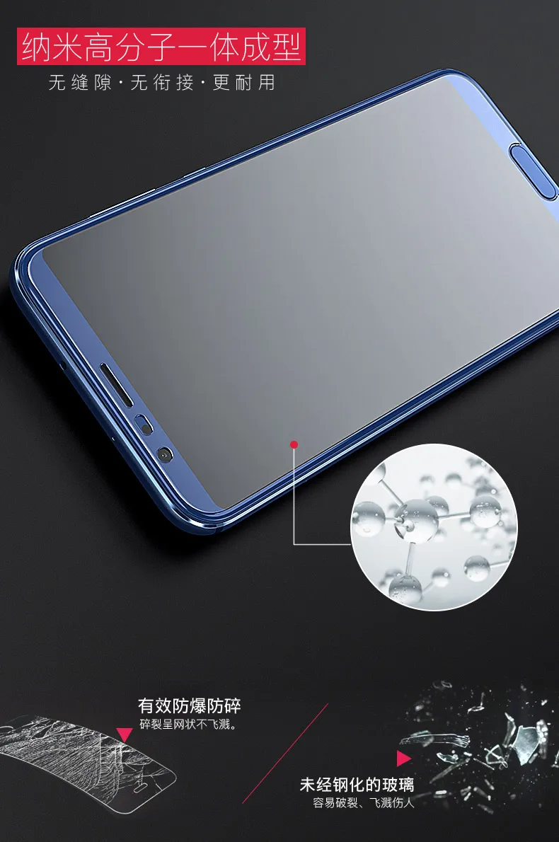 3Pcs/Lot New Carkoci anti blue strengthen 2.5D Tempered Glass Film for huawei honor V10 creen protector+Free Gifts | Мобильные