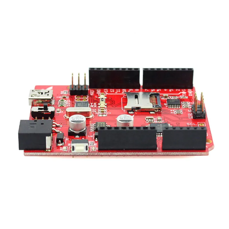 Макетная плата elerow Crowduino Uno SD V1.5 для Arduino UNO Atmega328P с мини USB кабелем микроконтроллер