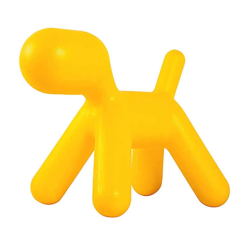 

Stool Dog Statue Simulation Dogs PVC Craftwork Office Show Window Living Room Decoration L2767