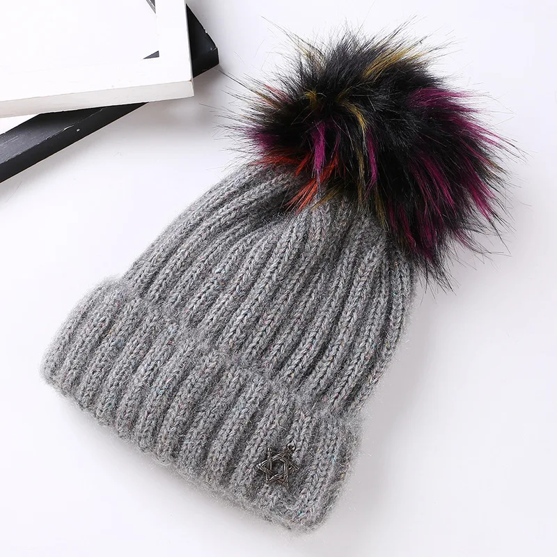 Новое поступление 2017 года довольно милые зимние Стиль ватным тампоном помпонами