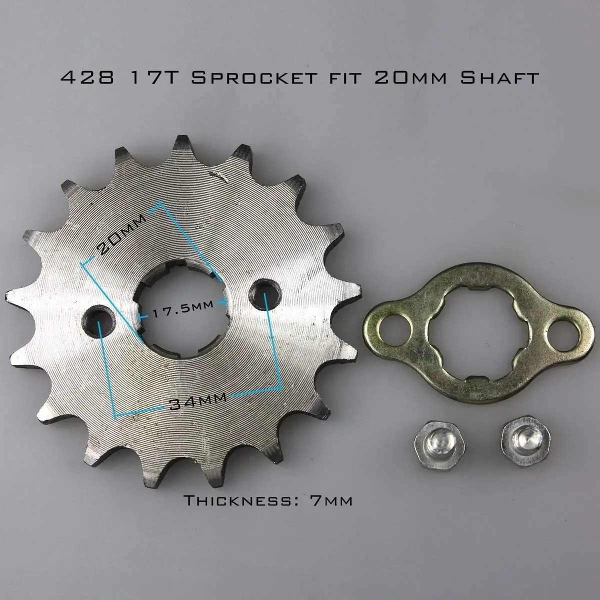 

Xzilla Sprocket Front 428-17T 20mm Motorcycle ATV Dirtbike Motorcycle Parts Free Shipping