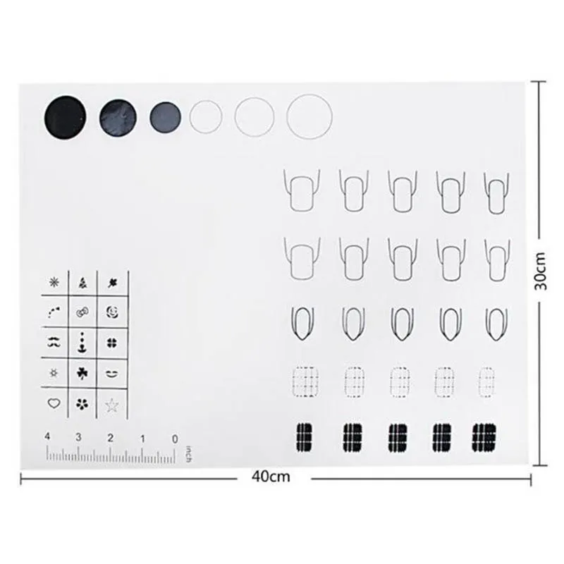 1 шт. силиконовый коврик для дизайна ногтей штамповки обратный штамп передача