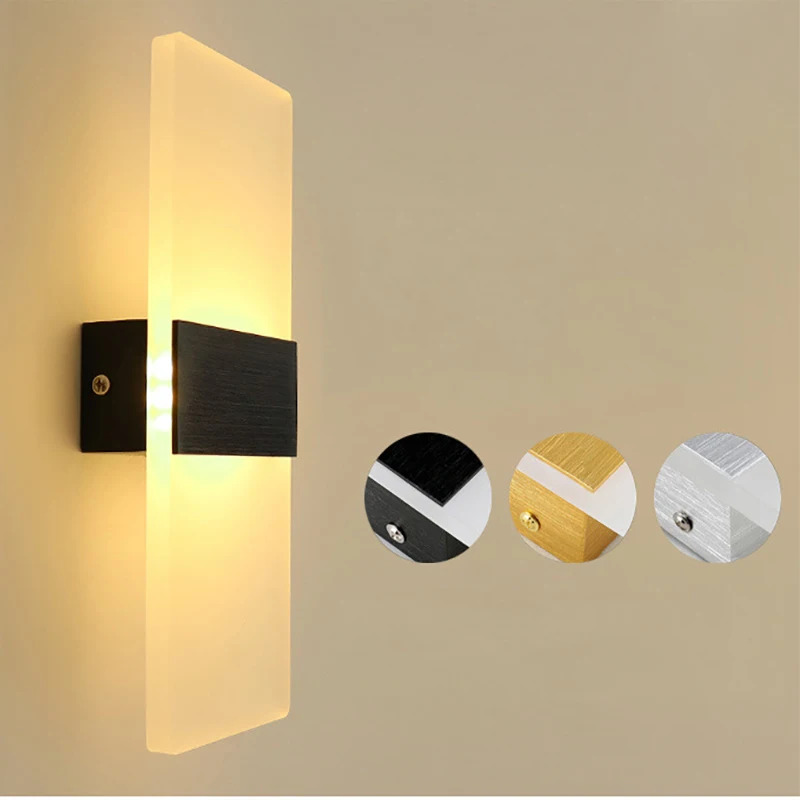 Feimefeiyou luminaria светодиодное освещение 6 Вт 22/29 см Длина led акриловая настенная лампа AC85-265V постельные принадлежности Гостиная Крытый настенный светильник