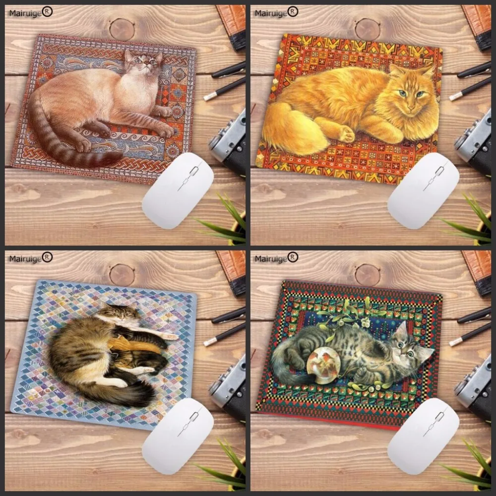 Mairuige милый кот на персидском ковре игровая клавиатура с животными