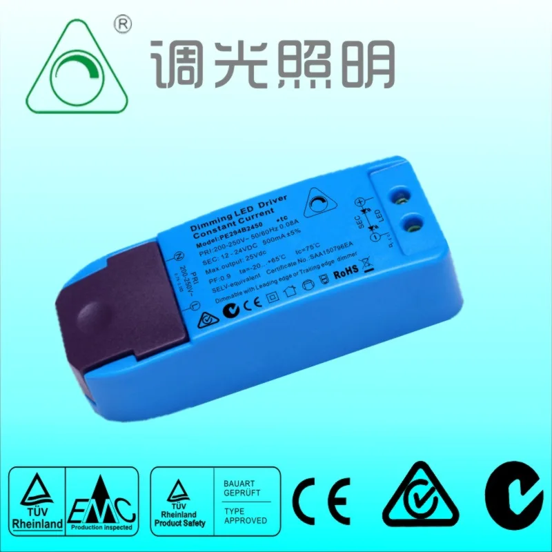 Светодиодный трансформатор светодиодный Dimmining Питание 12V 24V постоянного тока