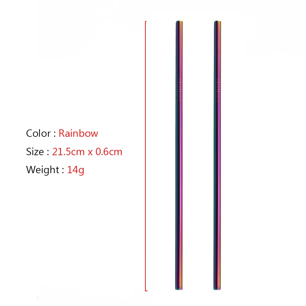 1/2/4Pcs Reusable Metal Drinking Straw 304 Stainless Steel with Cleaner Brush For Mugs 20/30oz Bar Party Accessory | Дом и сад