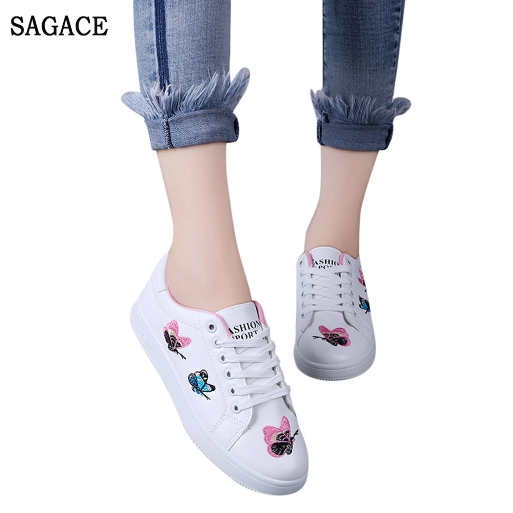 SAGACE классические модные женские белые кроссовки для студентов женская обувь на