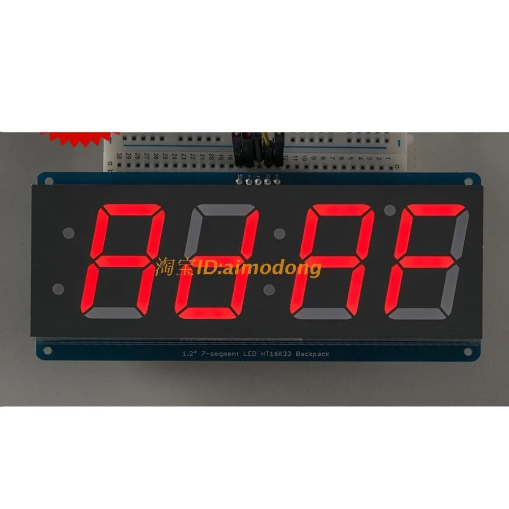 Красный 1,2 '4 цифры 7 семисегментный светодиодный Дисплей межсоединений интегральных схем для Arduino