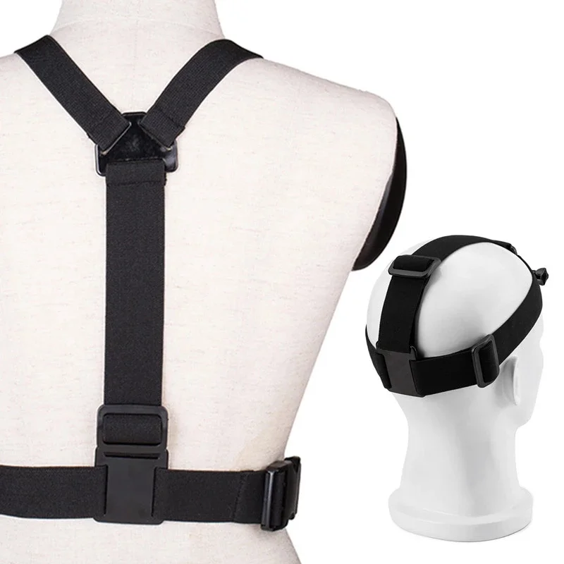 2 в 1 нагрудный ремень и повязка на голову с защитой от скольжения для Gopros7 6 5 4 3 +
