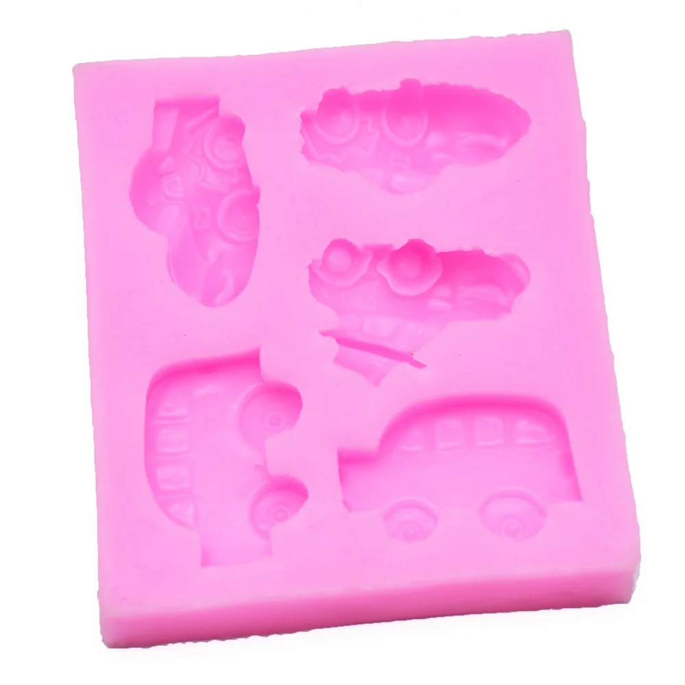 Автомобили Силиконовые формы 3D Fondant (сахарная) декорирование тортов Сахар