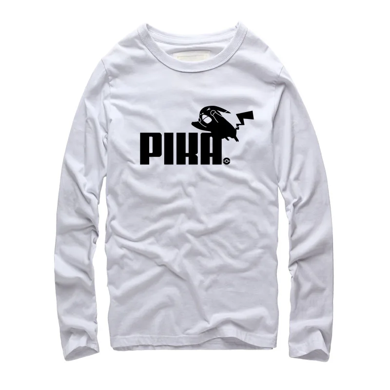 Японский стиль Для мужчин футболка с принтом Pokemon Camisetas Пикачу harajuku человек
