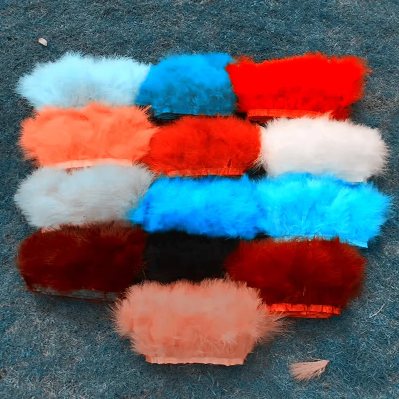 Турецкая перьевая лента с бахромой 2 метра много цветов для рукоделия шитья 40 |