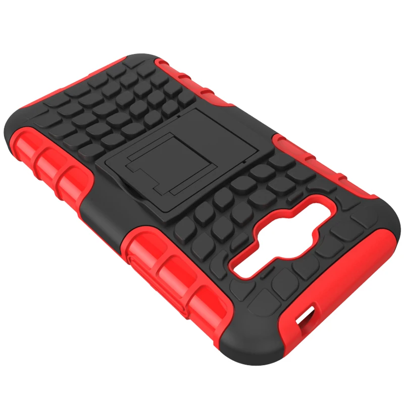 Military Tire grain Rugged Armor hybrid Kickstand phone Cover Case for Samsung galaxy E5 E7 Core Prime G360 Grand G53 |