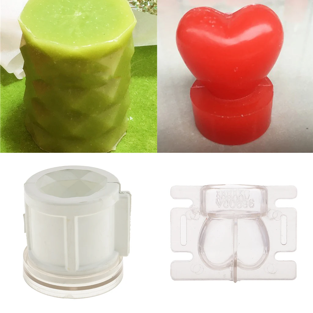 2 шт. Пластиковые смешанные формы свечи пресс-формы для DIY изготовления свечей