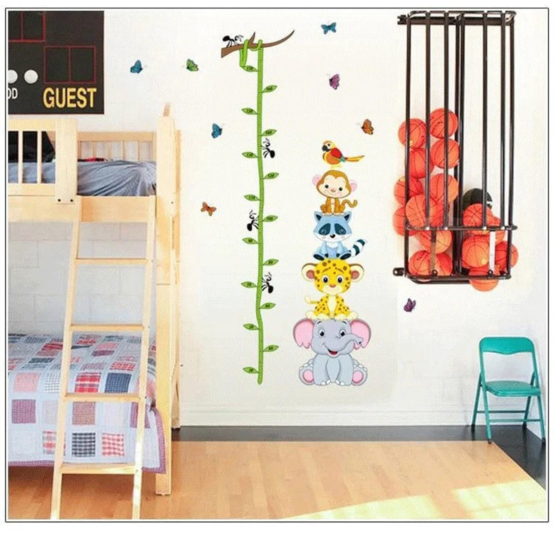 Новинка 2018 постер домашний декор мультяшный стикер с измерением высоты наклейки