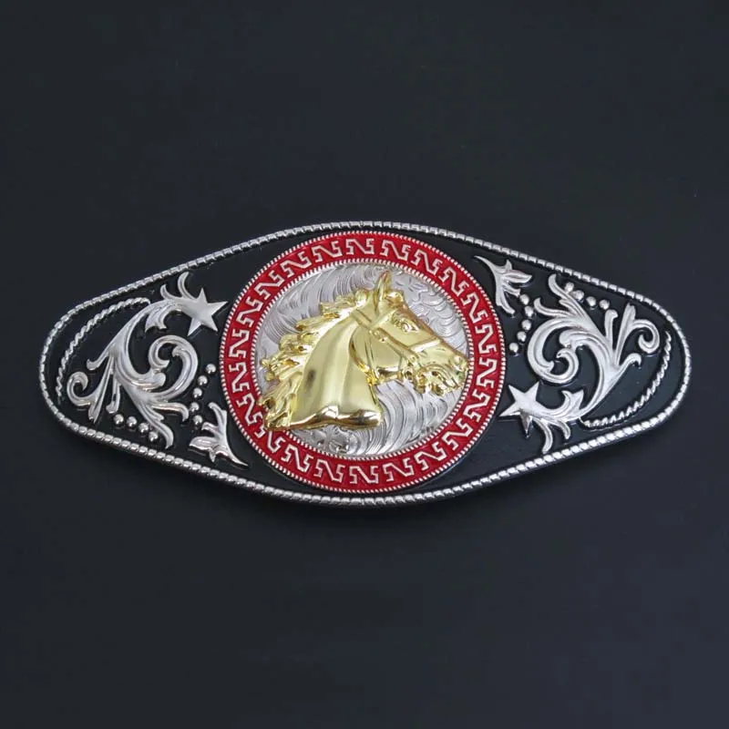 Horse Head And Running Horses Bull Cowboy Cowgirl Western Belt Buckle Дом и сад