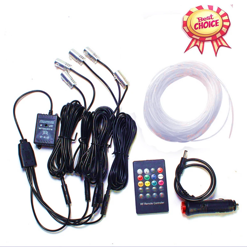 5 в 1 Автомобильные светодиодные полосы света RGB Светодиодные интерьерные