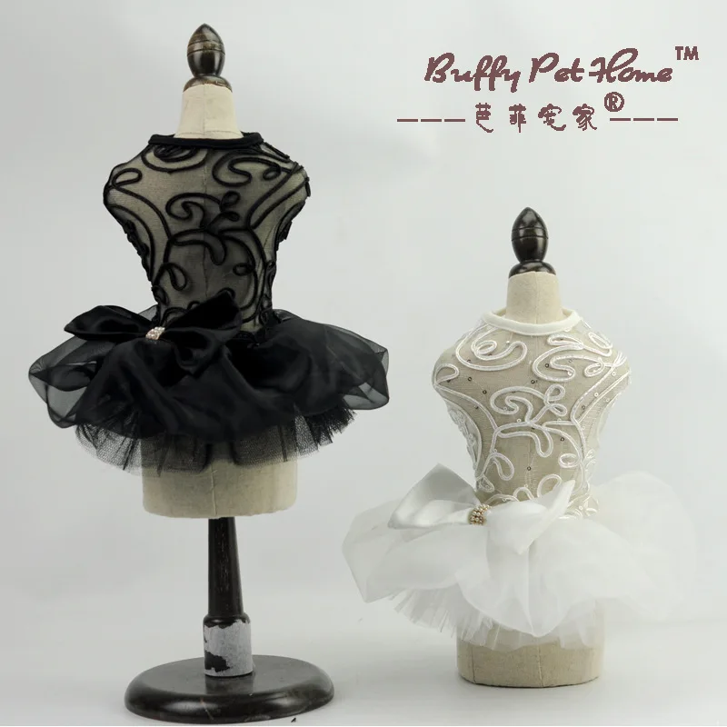 Высококачественное роскошное кружевное свадебное платье с бантом черно-белое