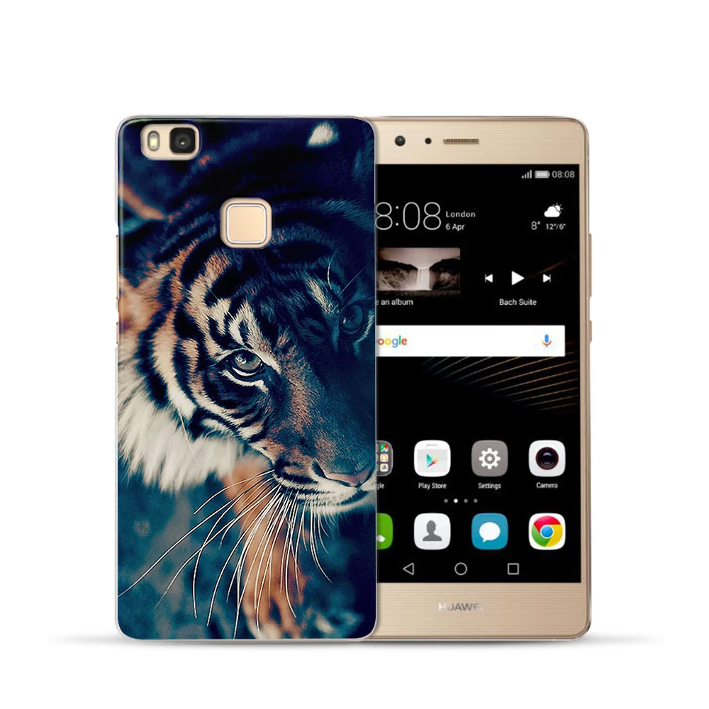 Чехол Weldone с тигром львом чехол для Huawei P20 Lite Pro P10 Plus P8 P9 2017 honor 9 6A 6X силиконовый