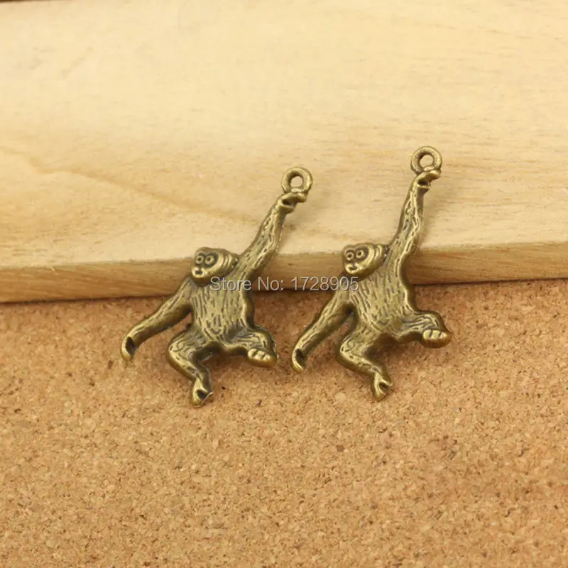 

Charms Pendants Monkey Orangutan Vintage 10 pcs 36*21 mm Antique Bronze Plated Zinc Alloy Jewelry Findings