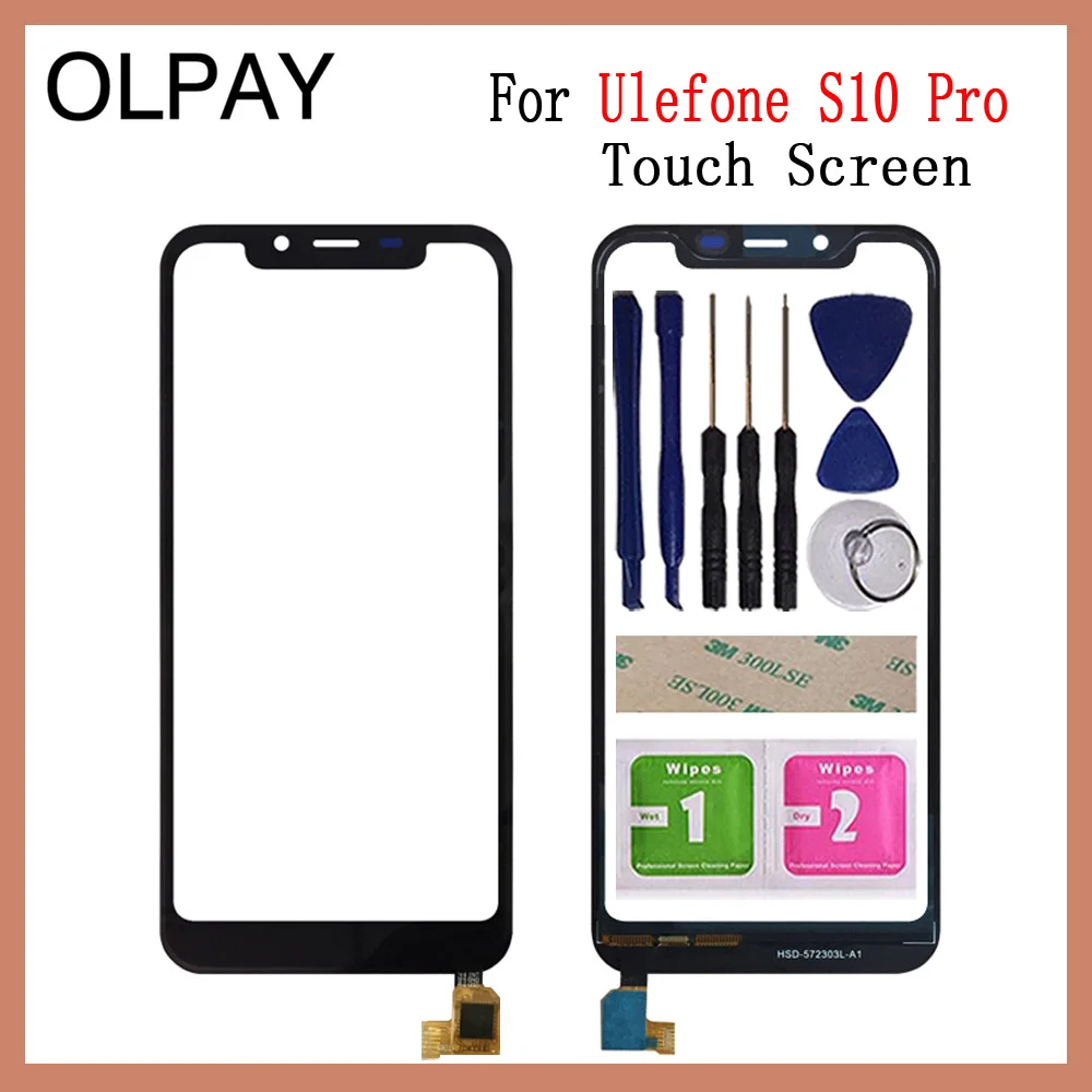 OLPAY 5," сенсорная панель мобильного телефона для Ulefone S10 Pro Сенсорный экран дигитайзер панель запасные части сенсорный экран Стекло Объектив сенсор