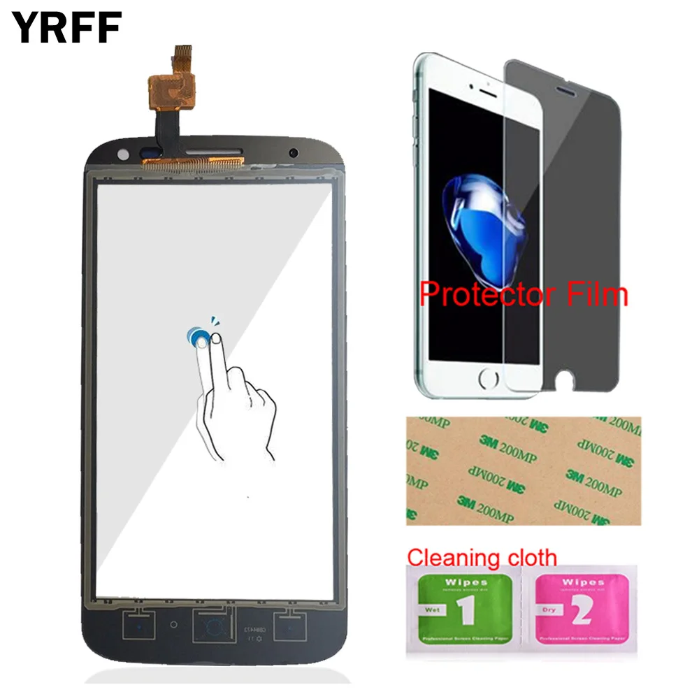 YRFF 4 5 ''Сенсорное Переднее стекло для ZTE Blade Q Lux / Qlux 3G 4G сенсорный экран