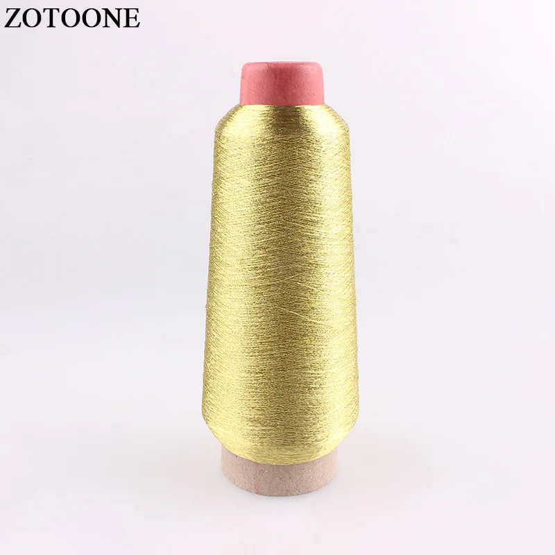 Фото ZOTOONE 3500 м/рулон DMC нить металлик DIY швейная ткань аксессуары для одежды вышивка Золотые Нитки для шитья №5