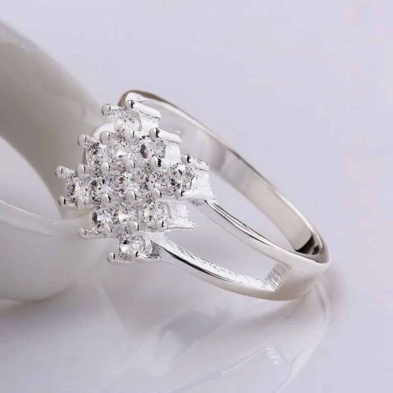 Посеребренная кольцо стерлингового серебра--Jewelry Кольцо заводские цены моды