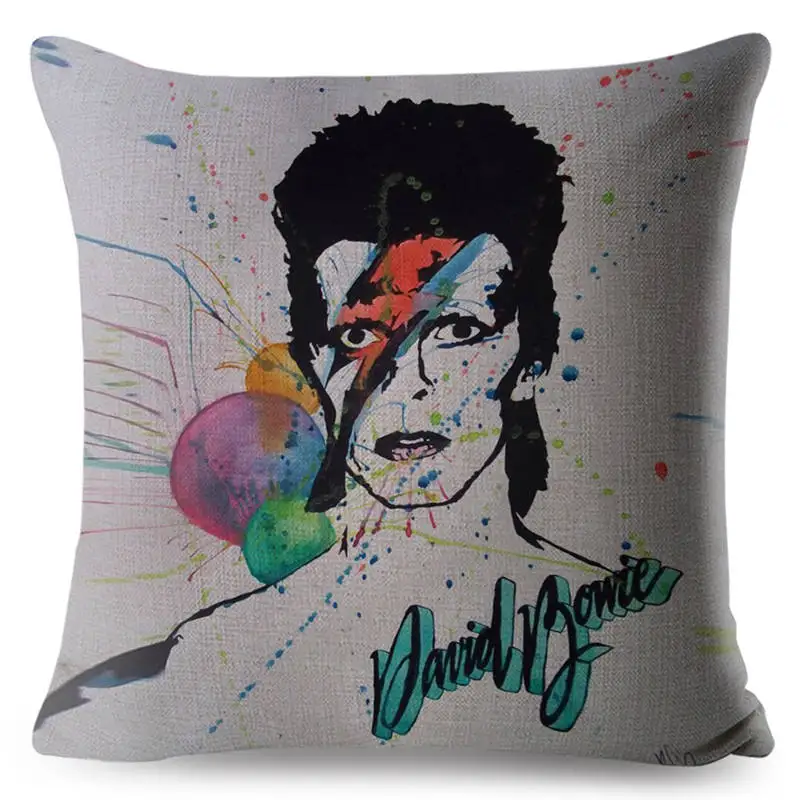 FOKUSENT David Bowie накидки на подушки Euroeapn американский стиль рок н поп Стиль Наволочка