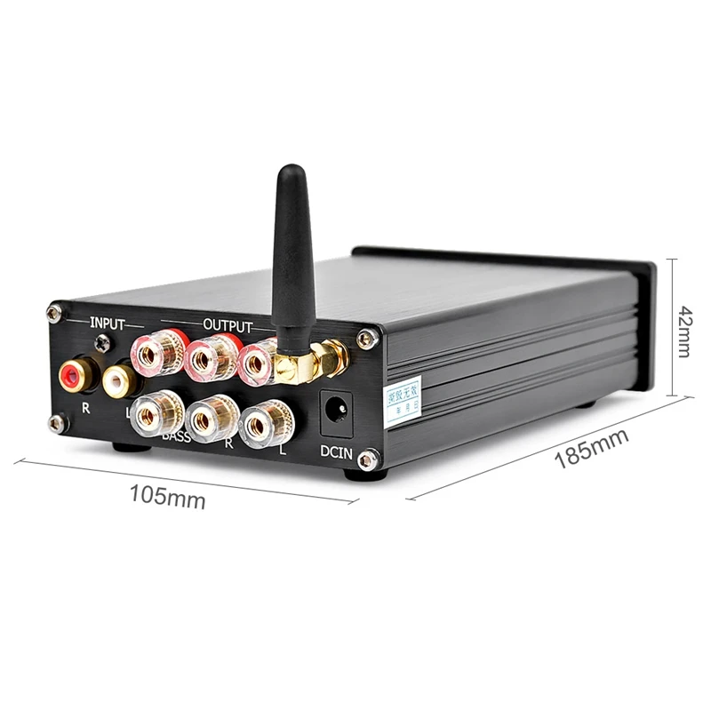 Bluetooth 4.2 Subwoofer Audio Amplifier 100W Hifi Stereo Tpa3116 Digital 2.1 Channel Desktop Power Amp 50Wx2 | Электроника