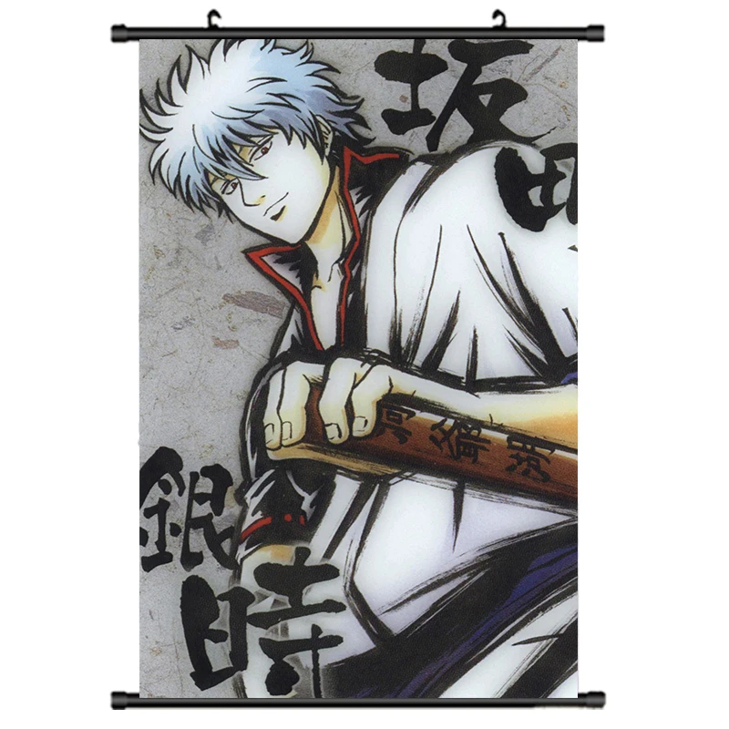 Японская декоративная картина аниме GINTAMA Sakata Gintoki & Kagura Sadaharu Hijikata Toushirou домашний
