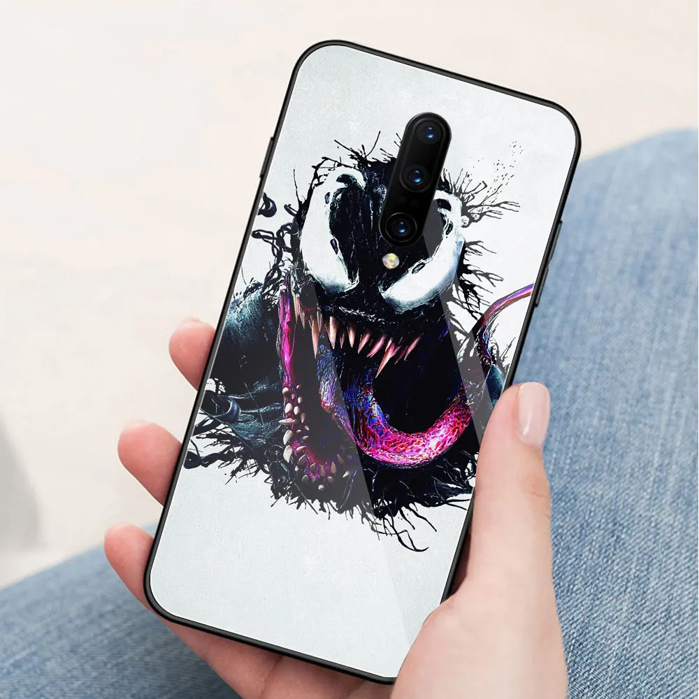 Чехол для Oneplus 6 стеклянная задняя крышка Venom t чехол 1 + 5 5t 6t 7 pro | Мобильные телефоны