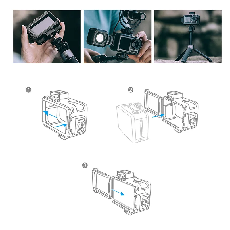 Защитный чехол PGYTECH OSMO для экшн-камеры DJI Osmo ACTION Sport camera Frame Cover Shell, аксессуары для корпуса