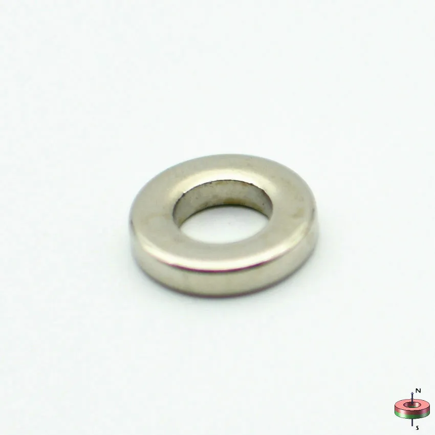

25-400pcs NdFeB N42 Magnet Ring OD 14.5x7x3 mm 0.57'' Accurate Axially Magnetized Strong Neodymium Permanent Rare Earth Magnet
