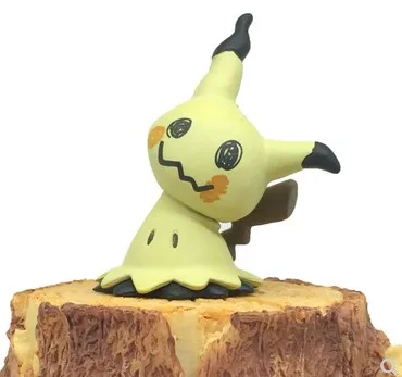 Оригинальный аниме Meowth Hawlucha Mimikyu 4 см фигурки героев мультфильмов Коллекционная