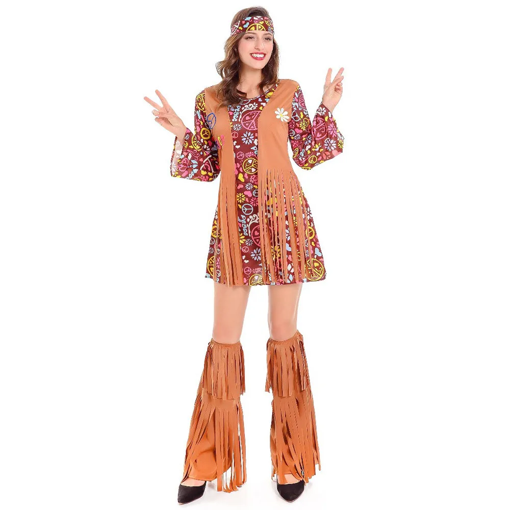 Женский маскарадный костюм Покахонтас с бахромой индийский Дикого Запада для