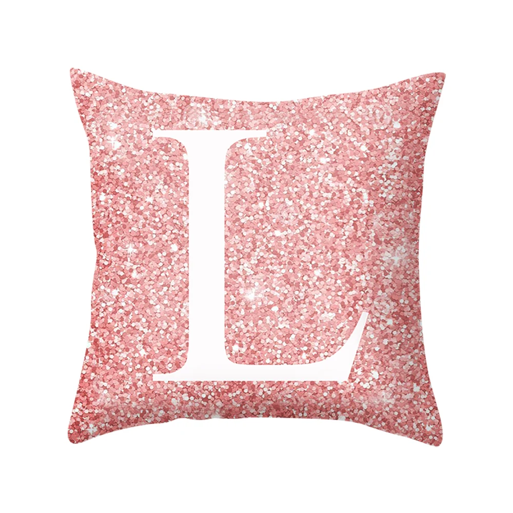 pink 45x45cm Современные Простые Декоративные наволочки, принт, наволочки из полиэстера, наволочки для дома, вечерние, для отеля, текстиль, 45 см* 45 см - Цвет: pink 45x45cm