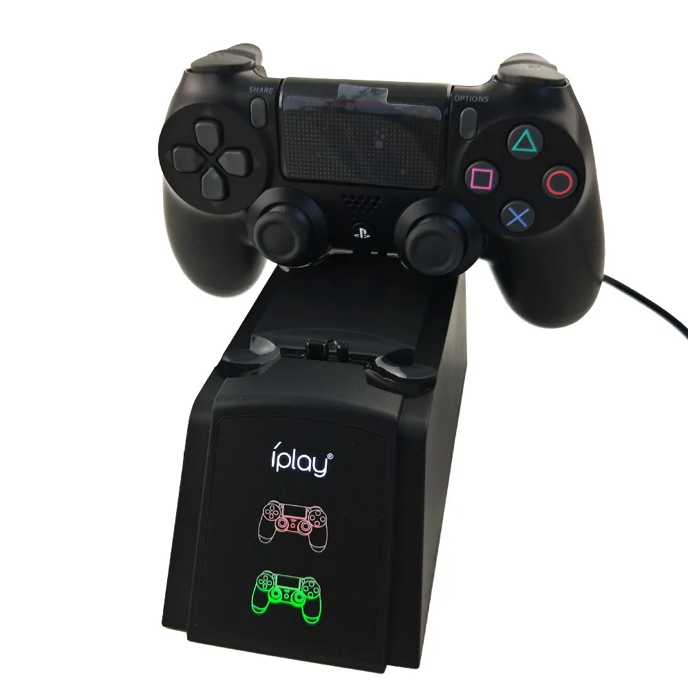 Двойной порт зарядная док-станция Подставка для sony Playstation 4 PS4 Slim PS4 Pro контроллер зарядное устройство с светодиодный дисплей источник питания