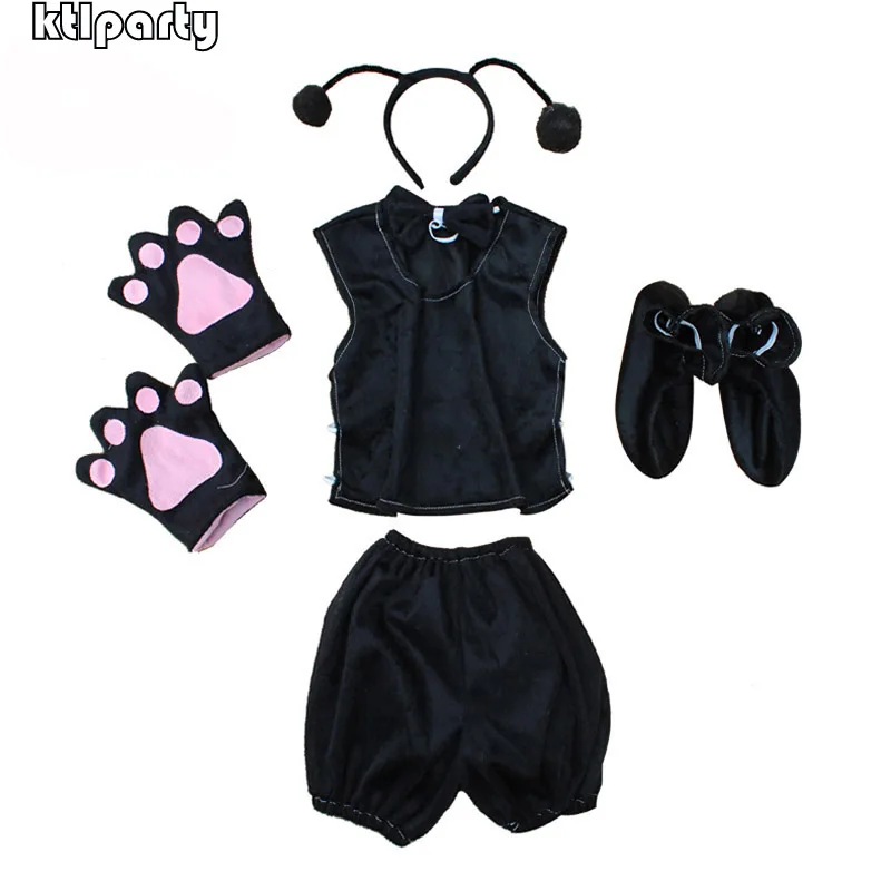 Детские черные красные насекомые никель муравьиная антенна нахлыстовый костюм